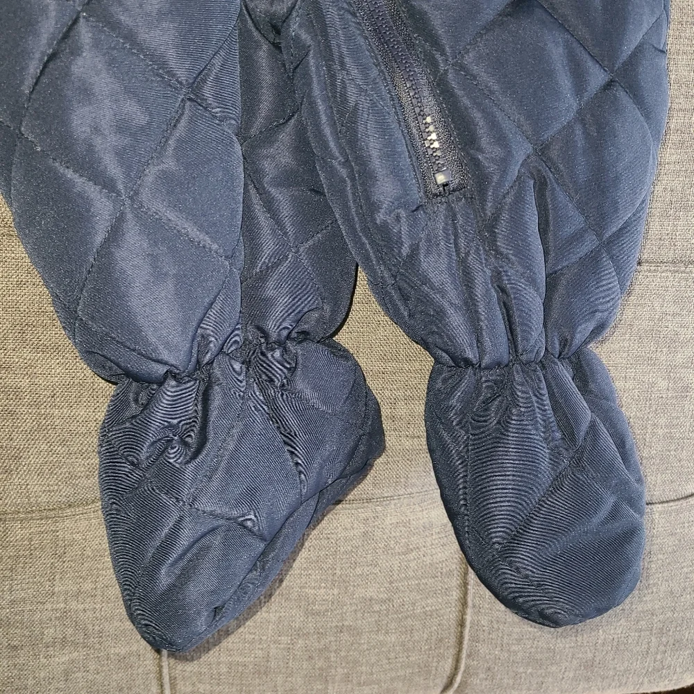 Rothschild Snowsuit 6/9M‎ Infant Winter Suit Navy Blue lined Flannel hood - Picture 11 of 16